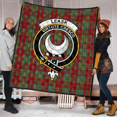 Leask Tartan Crest Quilt