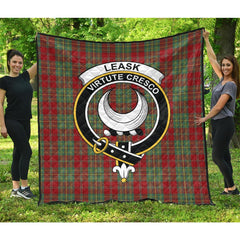 Leask Tartan Crest Quilt