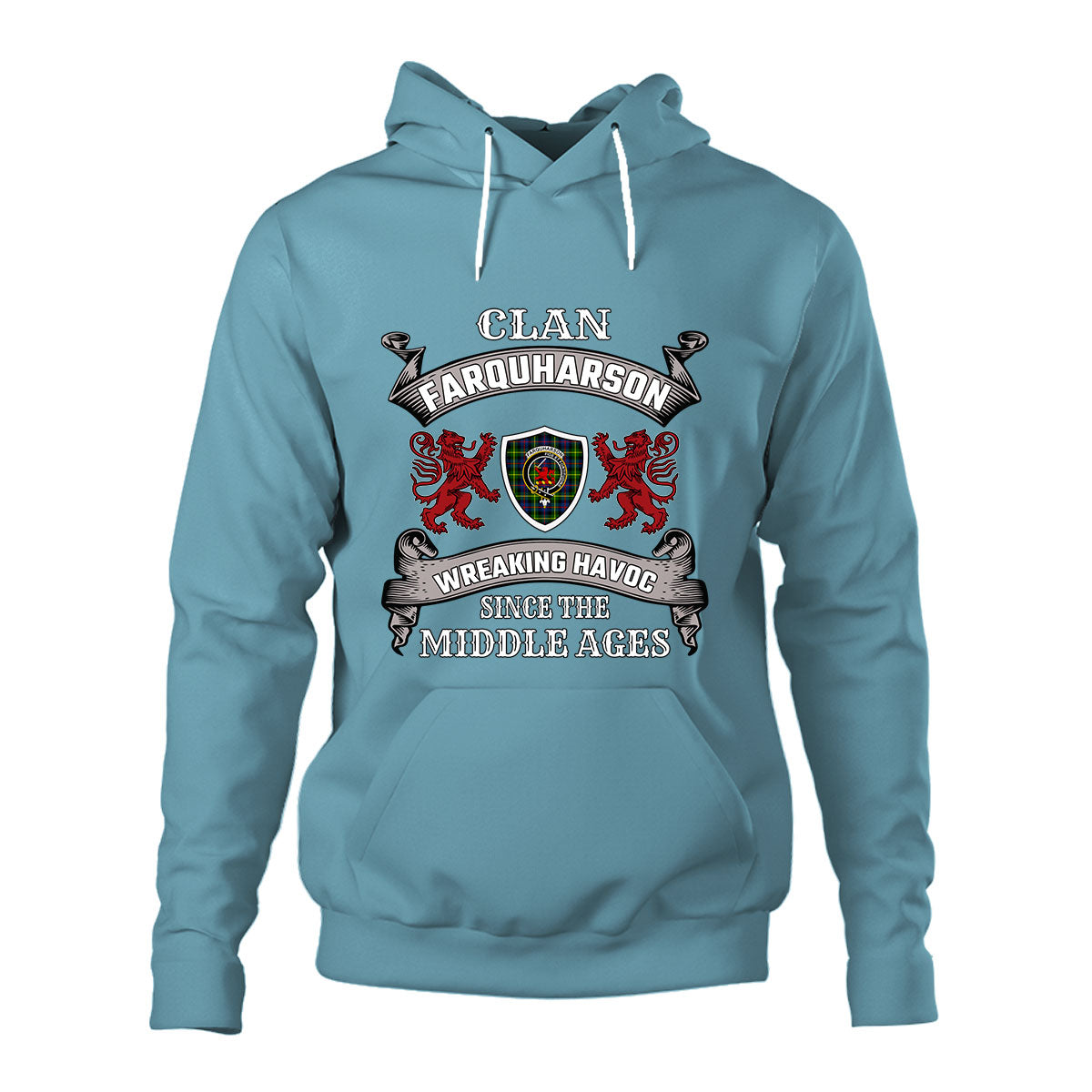 Farquharson Family Tartan - 2D Unisex Hoodie