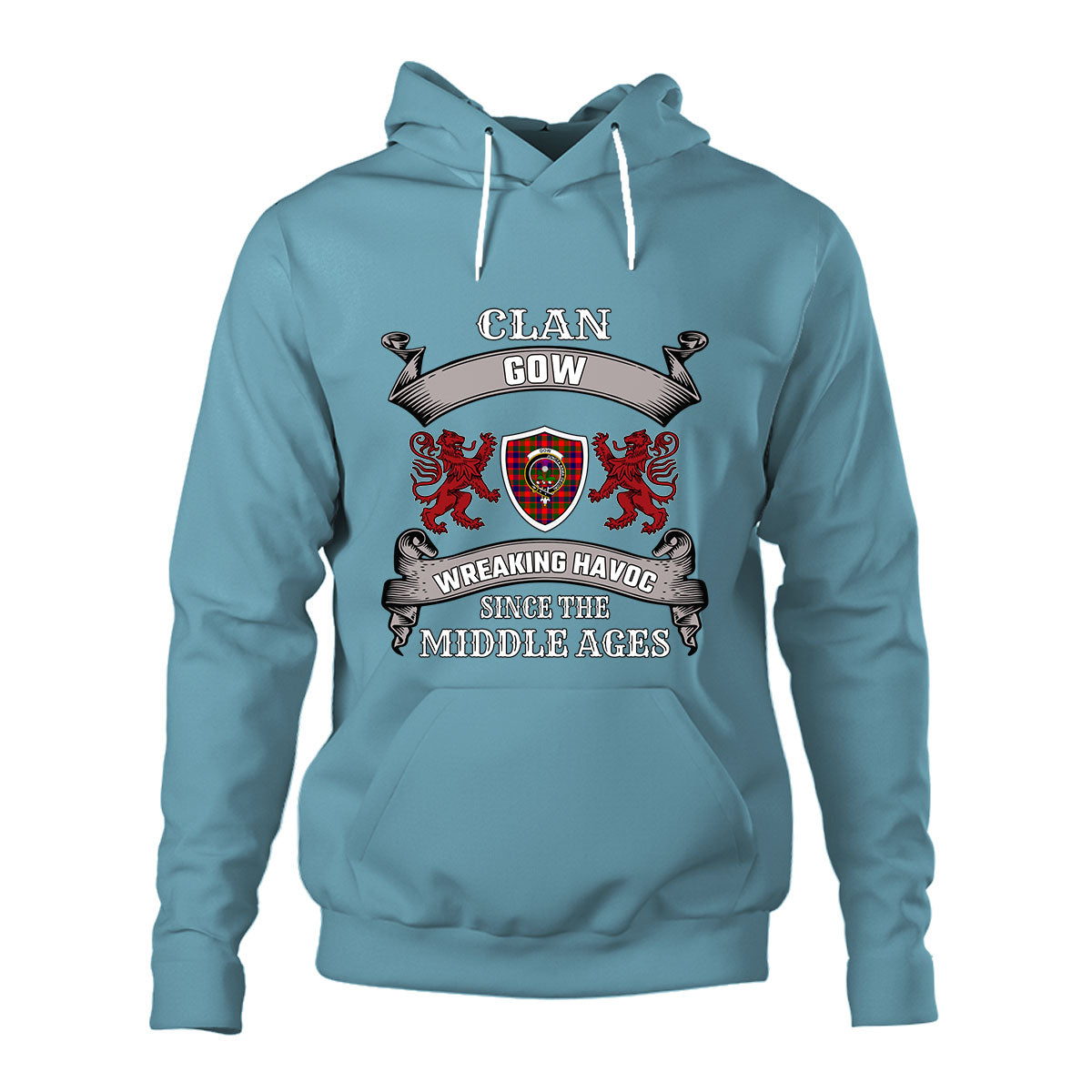 Gow of Skeoch Family Tartan - 2D Unisex Hoodie