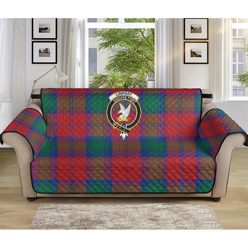 Lindsay Modern Tartan Crest Sofa Protector