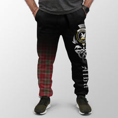 Lindsay Weathered Tartan Crest Jogger Sweatpants - Alba Celtic Style