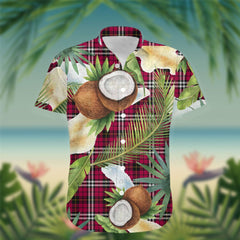 Little Tartan Hawaiian Shirt Hibiscus, Coconut, Parrot, Pineapple - Tropical Garden Shirt