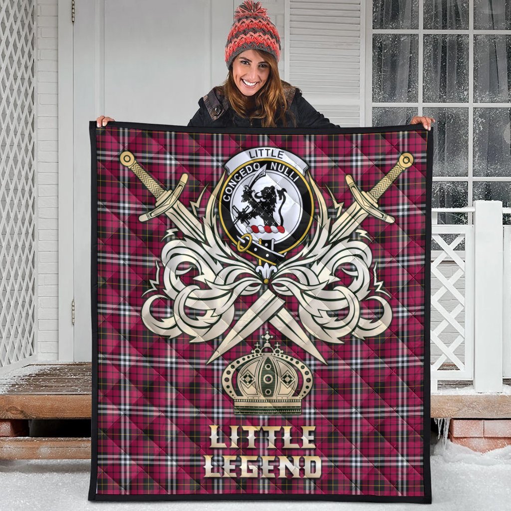 Little Tartan Crest Legend Gold Royal Premium Quilt