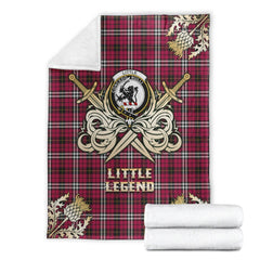 Little Tartan Gold Courage Symbol Blanket