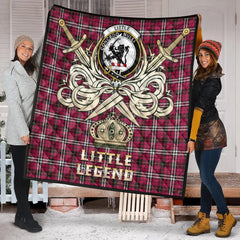 Little Tartan Crest Legend Gold Royal Premium Quilt