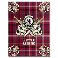 Little Tartan Gold Courage Symbol Blanket