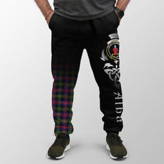 Logan Modern Tartan Crest Jogger Sweatpants - Alba Celtic Style