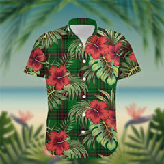 Logie Tartan Hawaiian Shirt Hibiscus, Coconut, Parrot, Pineapple - Tropical Garden Shirt