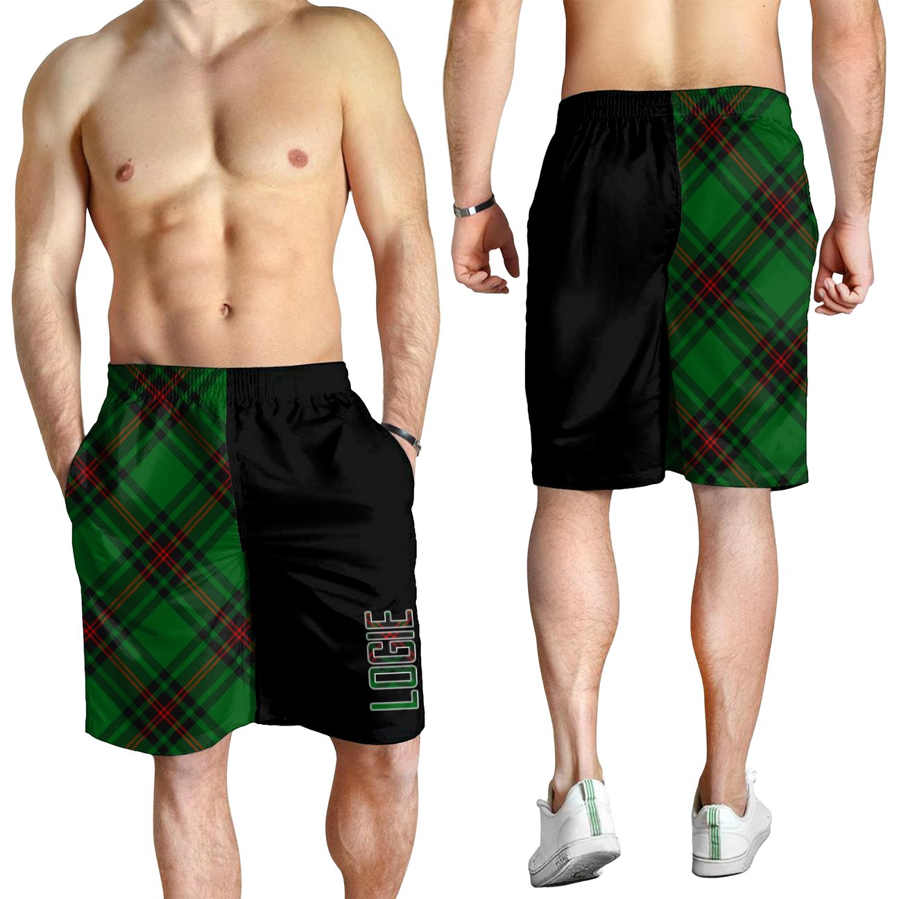 Logie Tartan Crest Men's Short - Cross Style