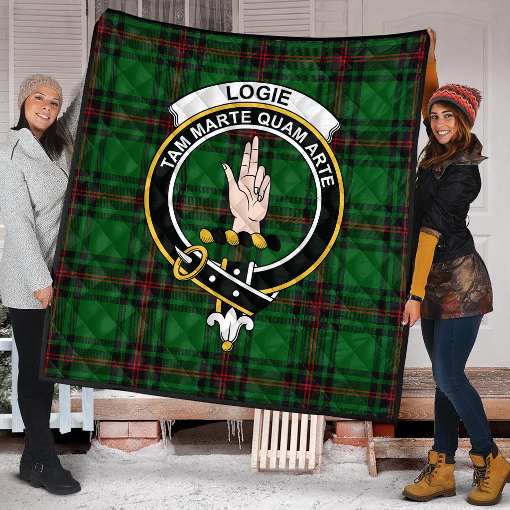 Logie Tartan Crest Quilt