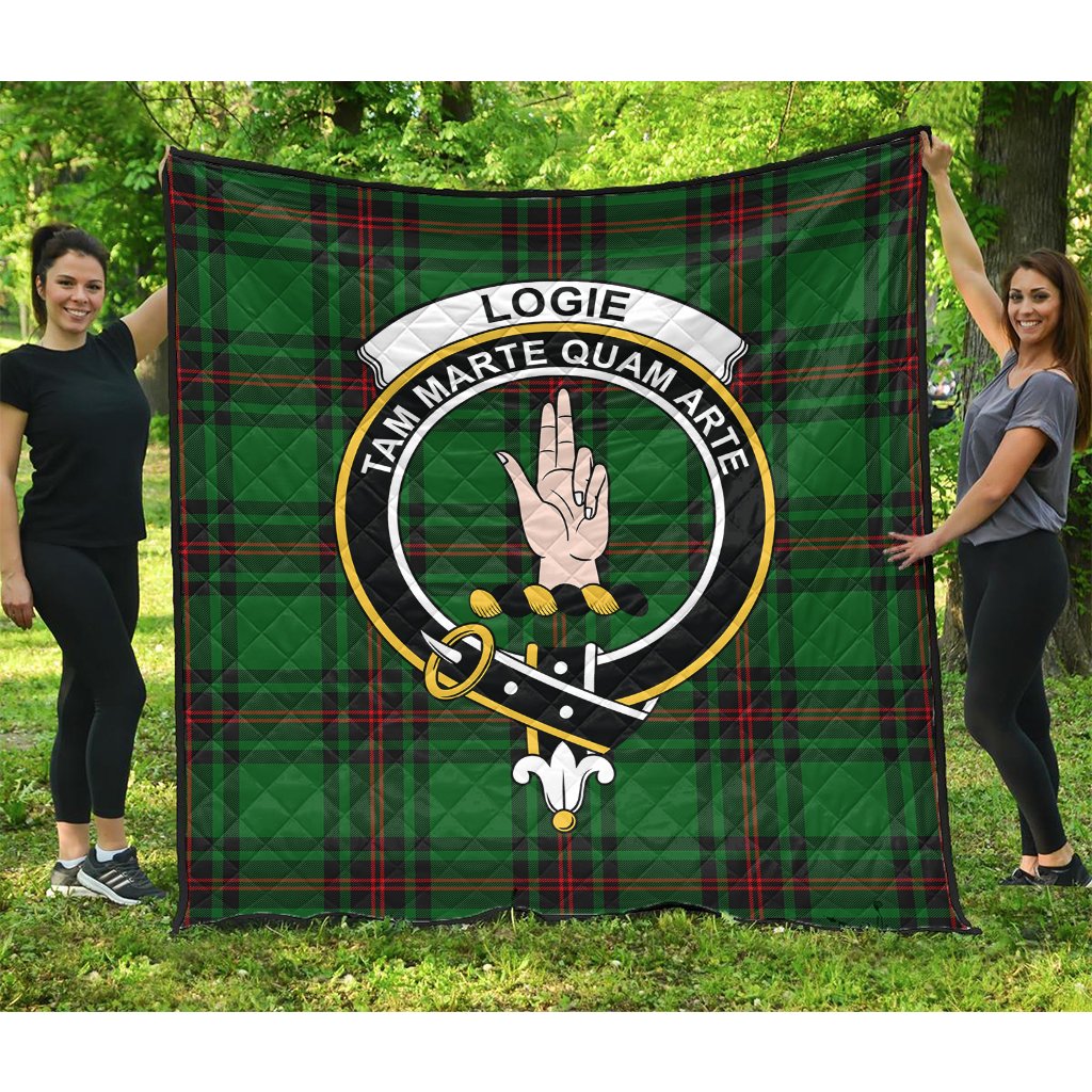 Logie Tartan Crest Quilt