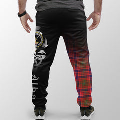 Lumsden Modern Tartan Crest Jogger Sweatpants - Alba Celtic Style