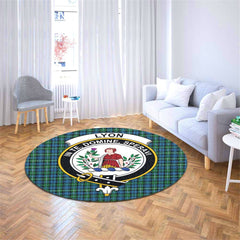 Lyon Tartan Crest Round Rug