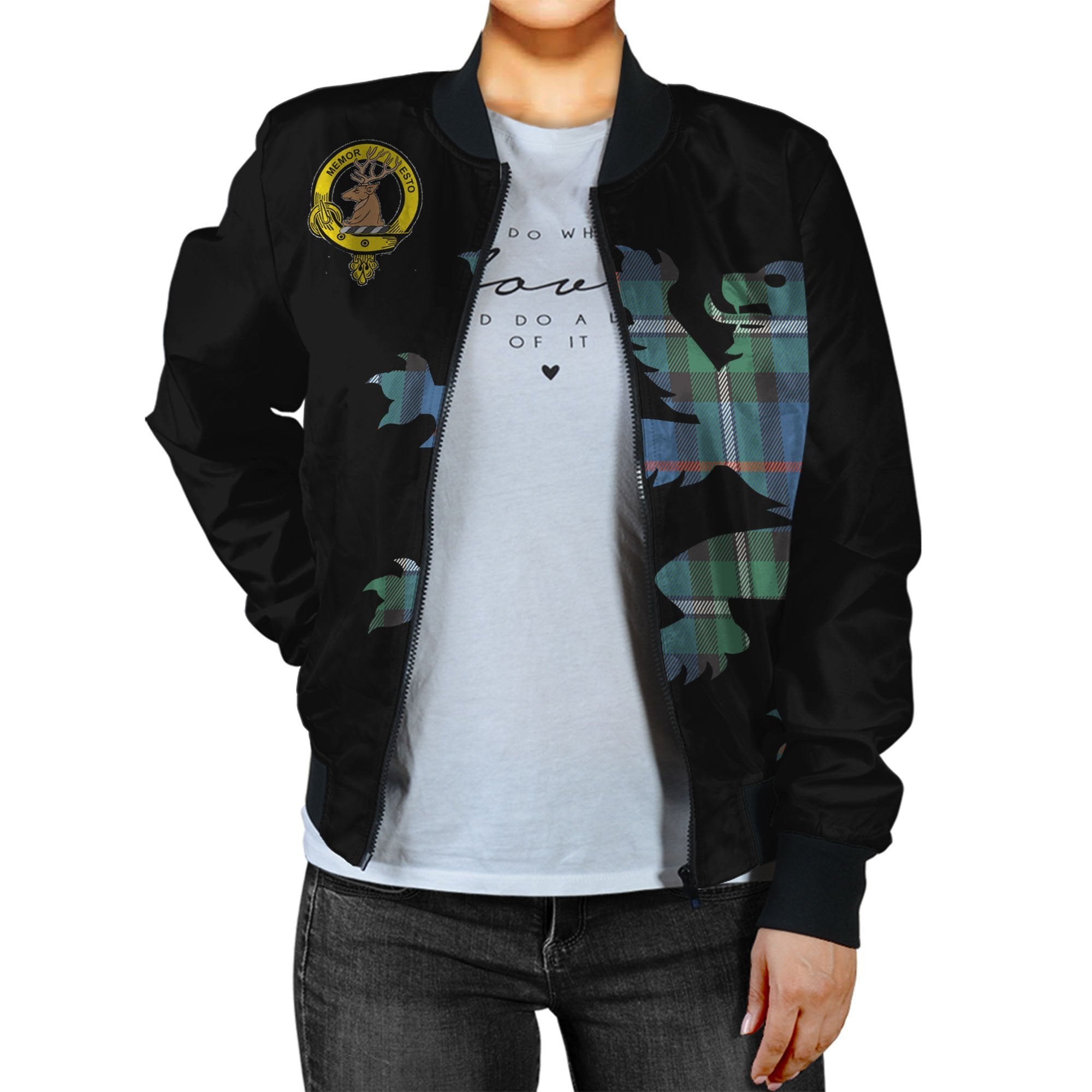 MacPhail Tartan Bomber Jacket Lion & Thistle