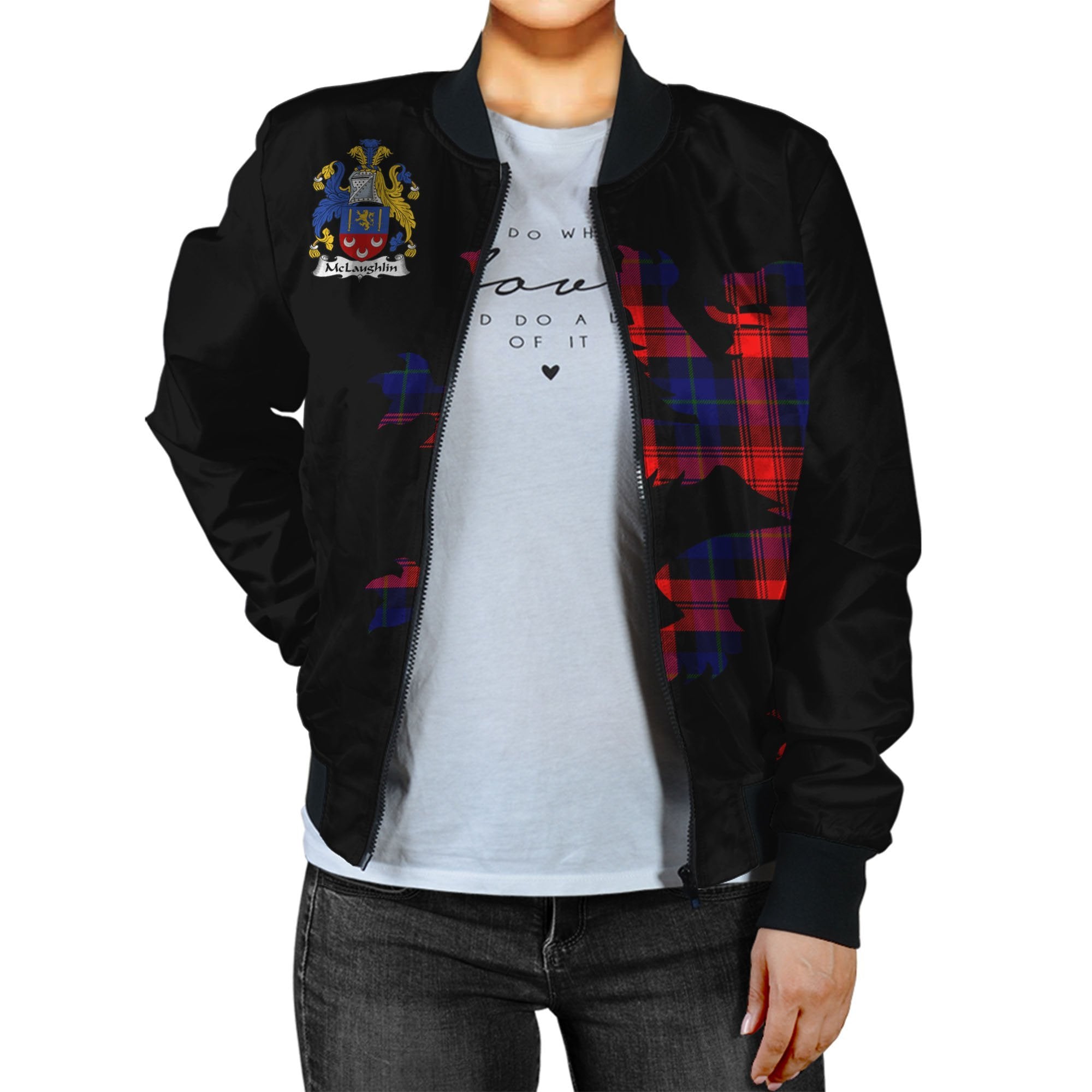 McLaughlin Tartan Bomber Jacket Lion & Thistle