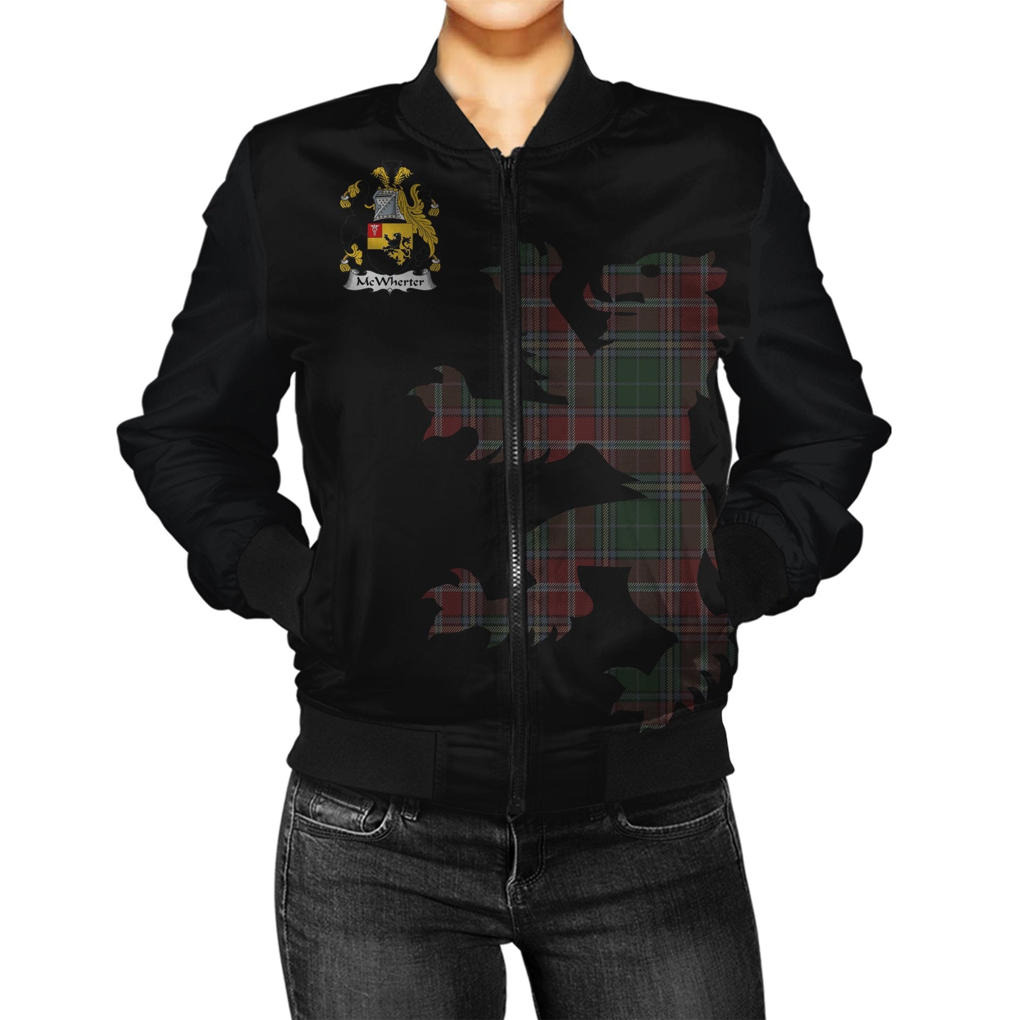 McWhirter Tartan Bomber Jacket Lion & Thistle