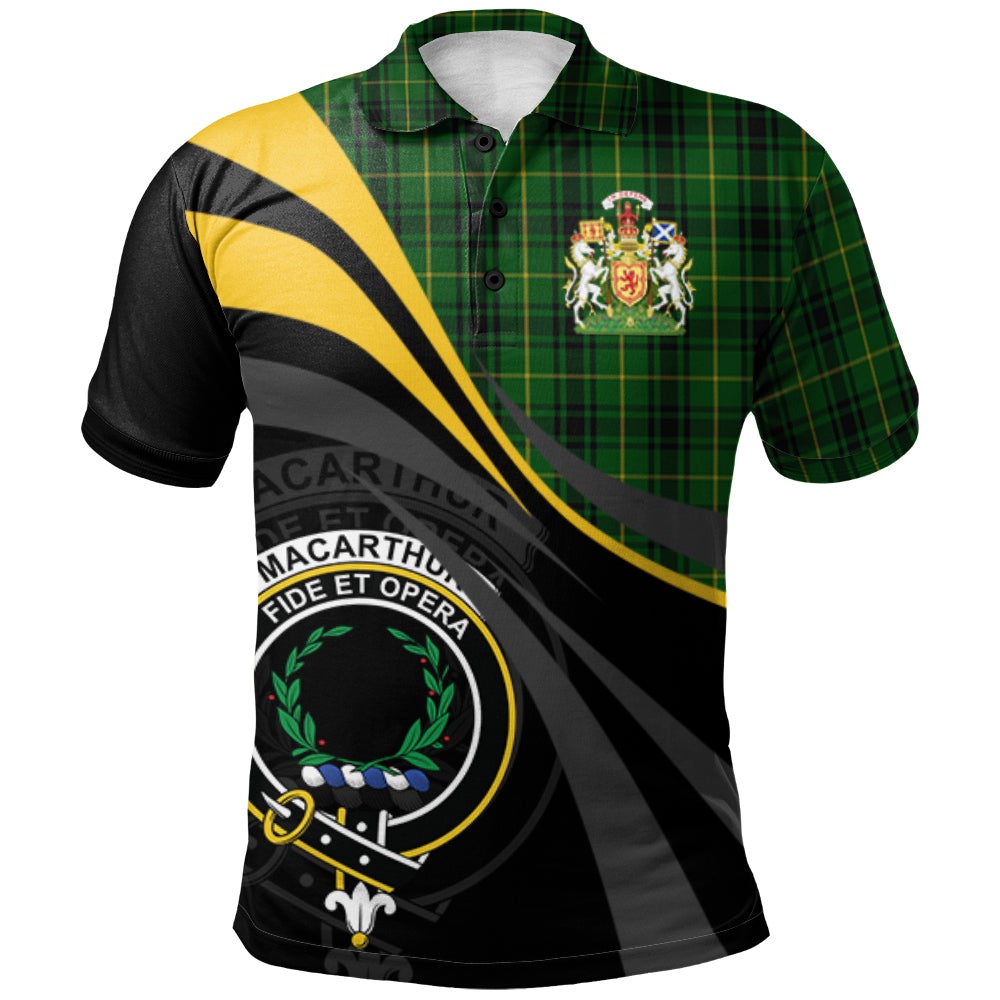 MacArthur Tartan Polo Shirt - Royal Coat Of Arms Style