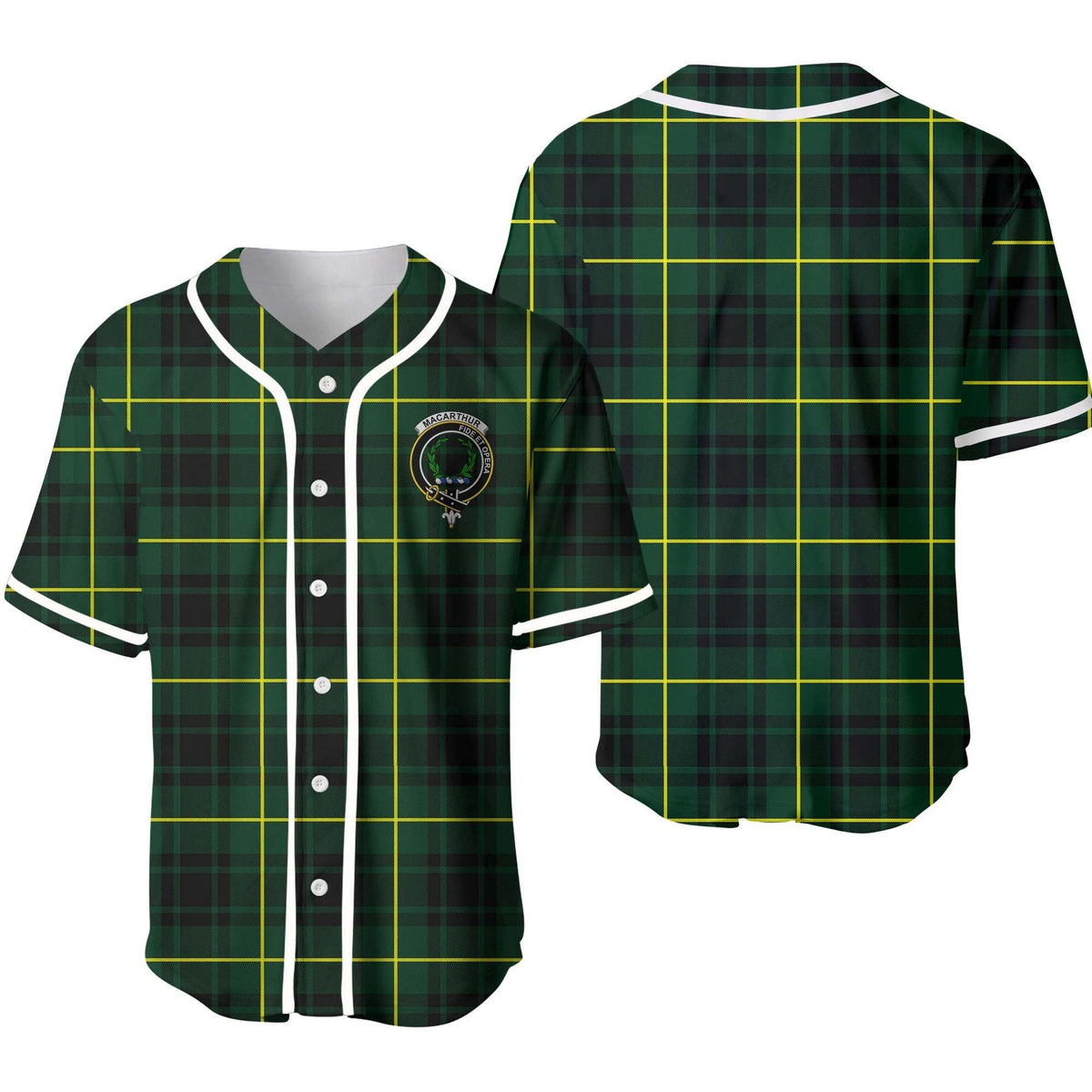 MacArthur Tartan Unisex Baseball Jersey