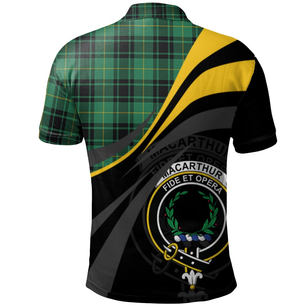 MacArthur Ancient Tartan Polo Shirt - Royal Coat Of Arms Style