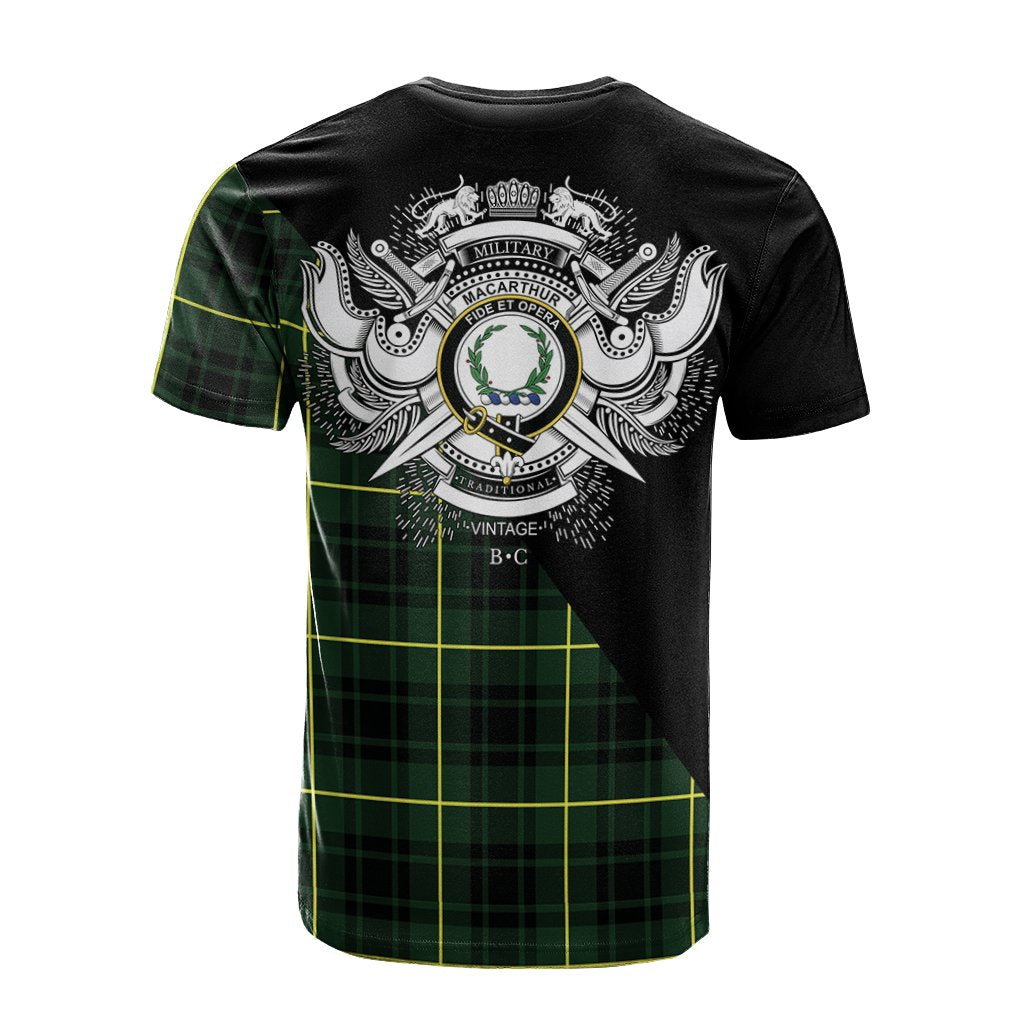 MacArthur Modern Tartan - Military T-Shirt