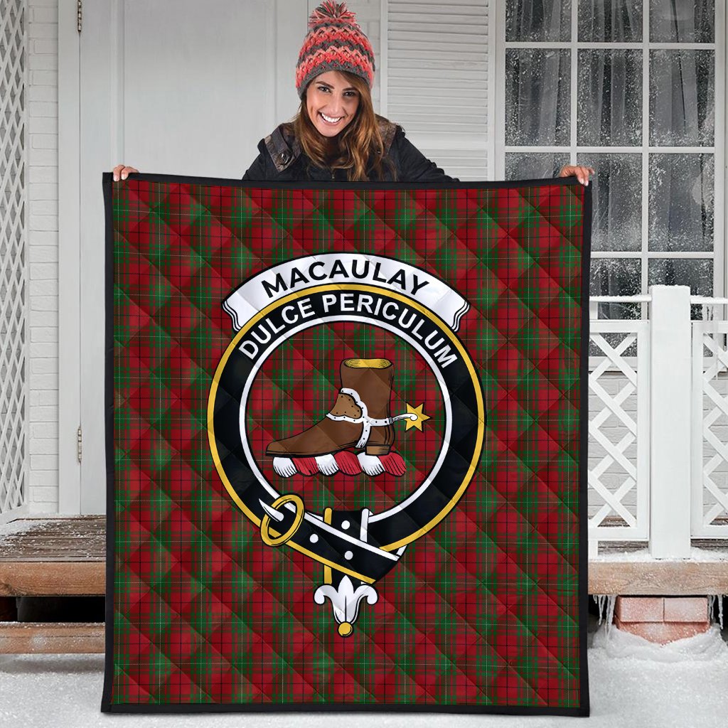 MacAulay Tartan Crest Quilt