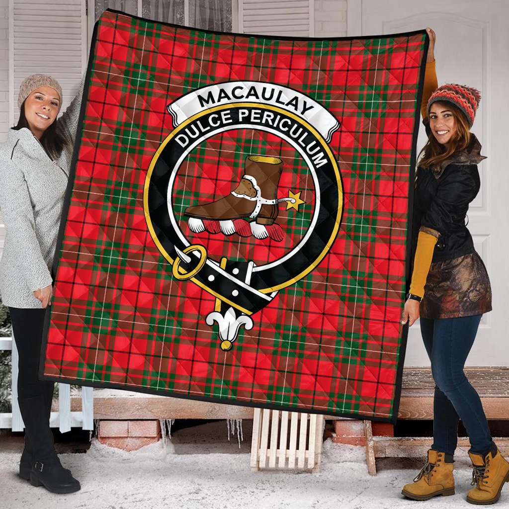 MacAulay Modern Tartan Crest Quilt