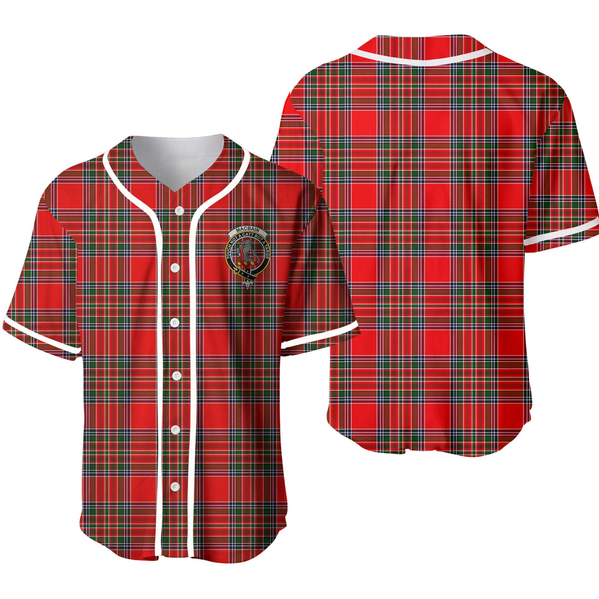 MacBain Tartan Unisex Baseball Jersey