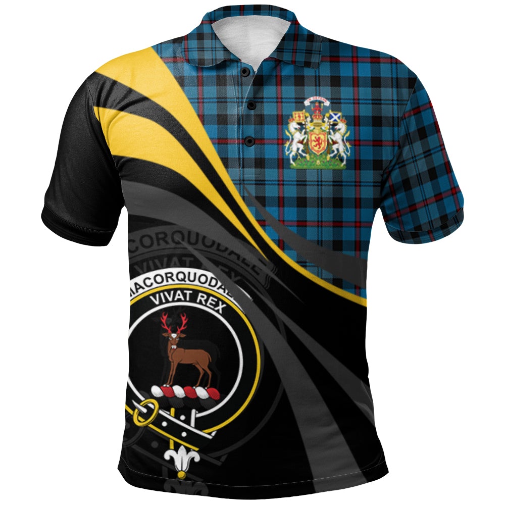 MacCorquodale Tartan Polo Shirt - Royal Coat Of Arms Style