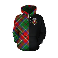 MacCulloch Tartan Hoodie Half of Me - Cross Style