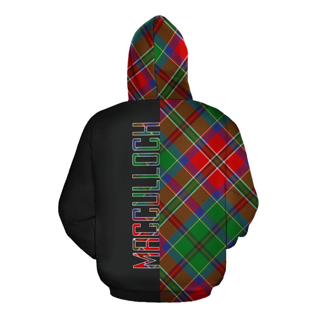 MacCulloch Tartan Hoodie Half of Me - Cross Style