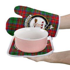 MacCulloch Tartan Crest Oven Mitt And Pot Holder (2 Oven Mitts + 1 Pot Holder)