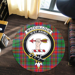 MacCulloch Tartan Crest Round Rug