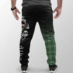 MacDonald Lord Of The Isles Hunting Tartan Crest Jogger Sweatpants - Alba Celtic Style