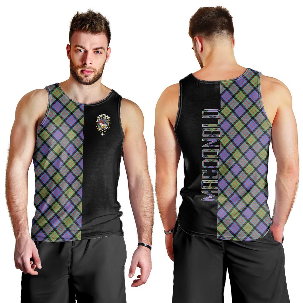 MacDonald Ancient Tartan Crest Men's Tank Top - Cross Style