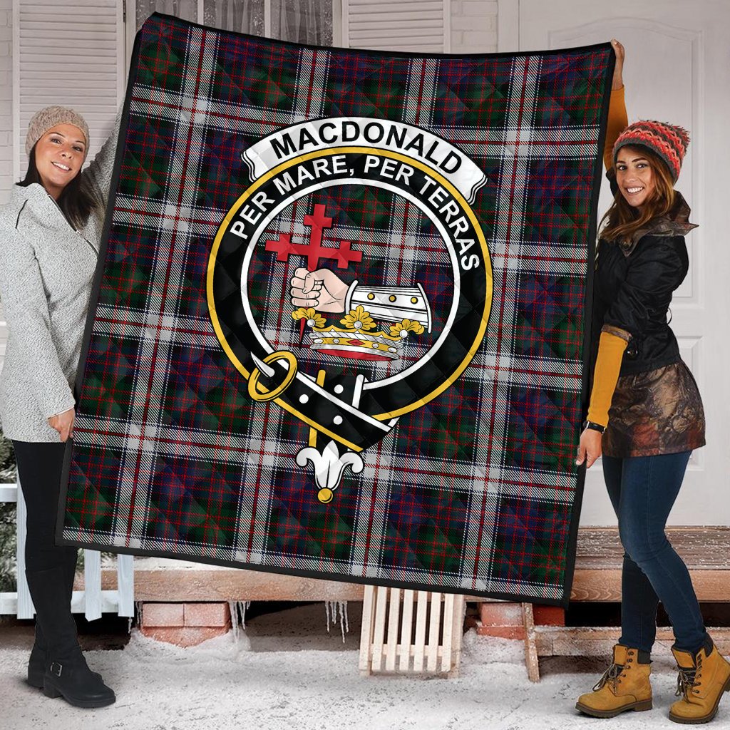 MacDonald Dress Tartan Crest Quilt