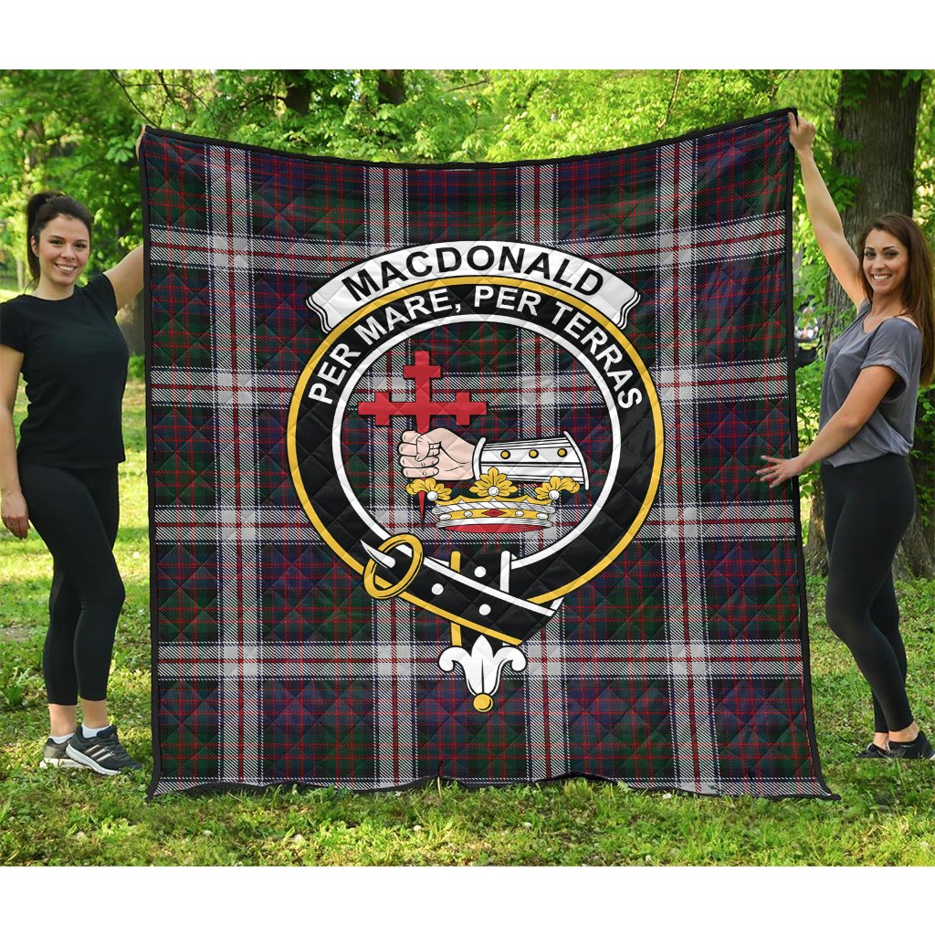 MacDonald Dress Tartan Crest Quilt