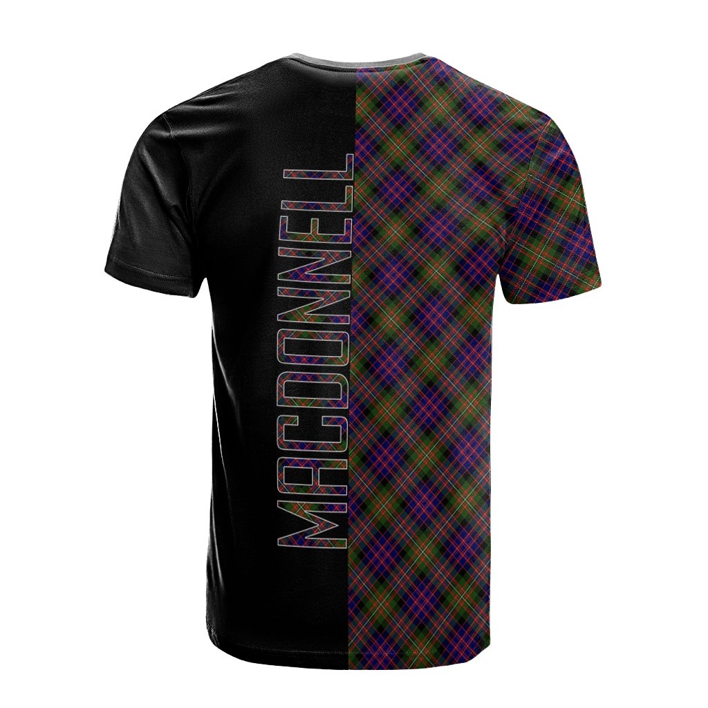 MacDonnell of Glengarry Modern Tartan T-Shirt Half of Me - Cross Style