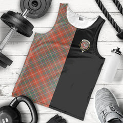 MacDougall Ancient Tartan Crest Men's Tank Top - Cross Style