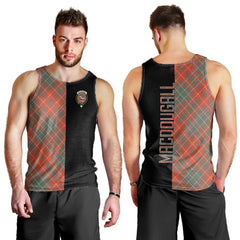 MacDougall Ancient Tartan Crest Men's Tank Top - Cross Style