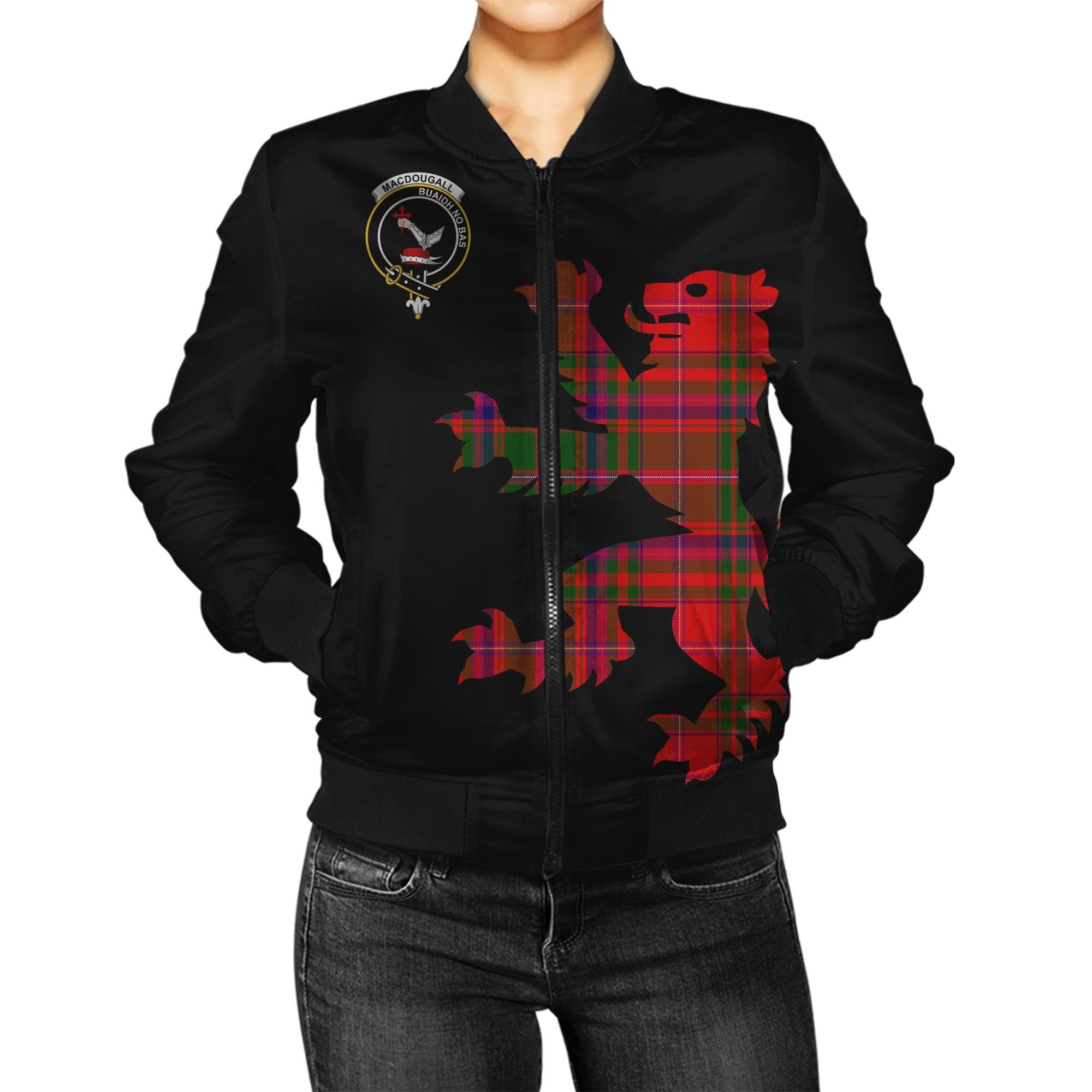 MacDougall Tartan Bomber Jacket Lion & Thistle