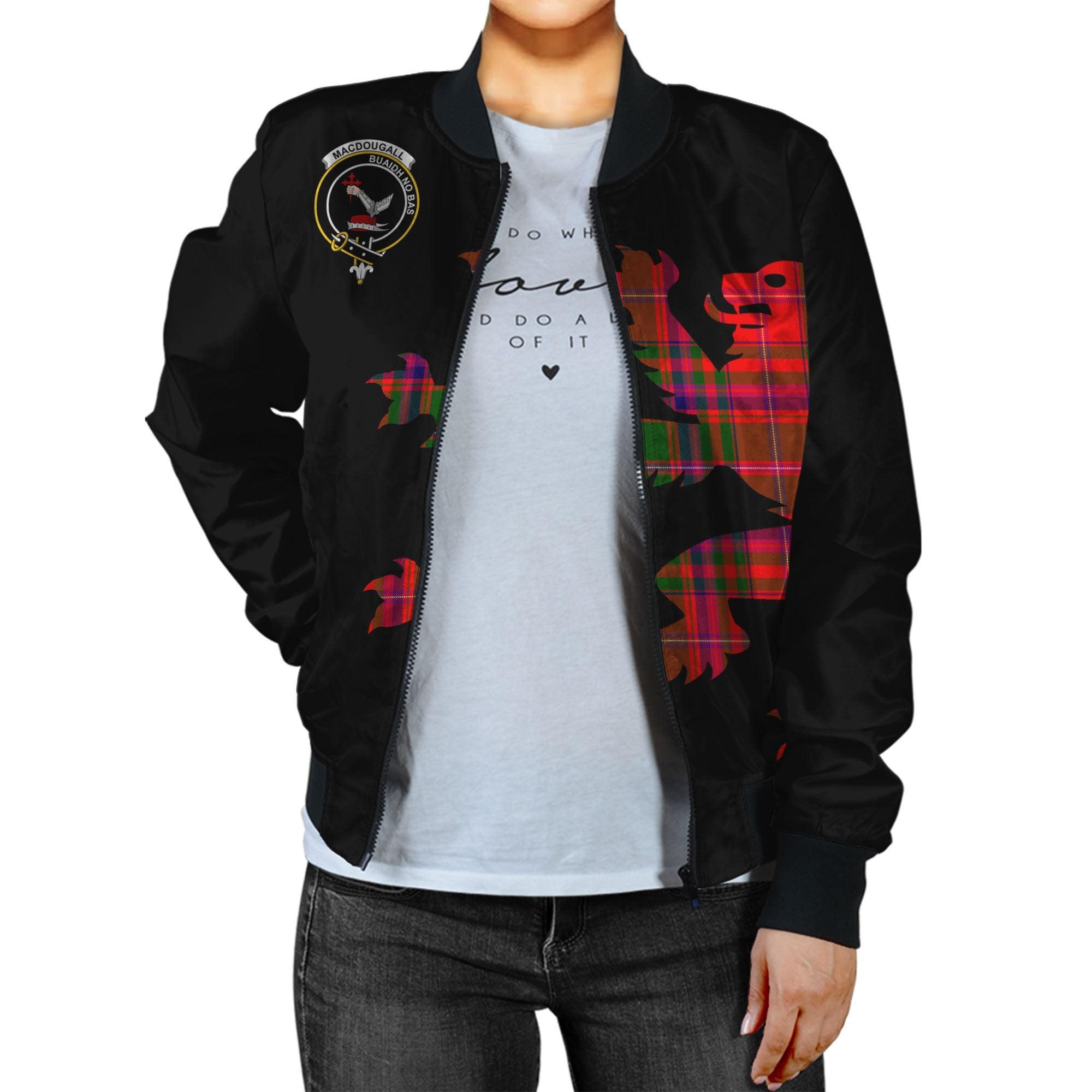 MacDougall Tartan Bomber Jacket Lion & Thistle