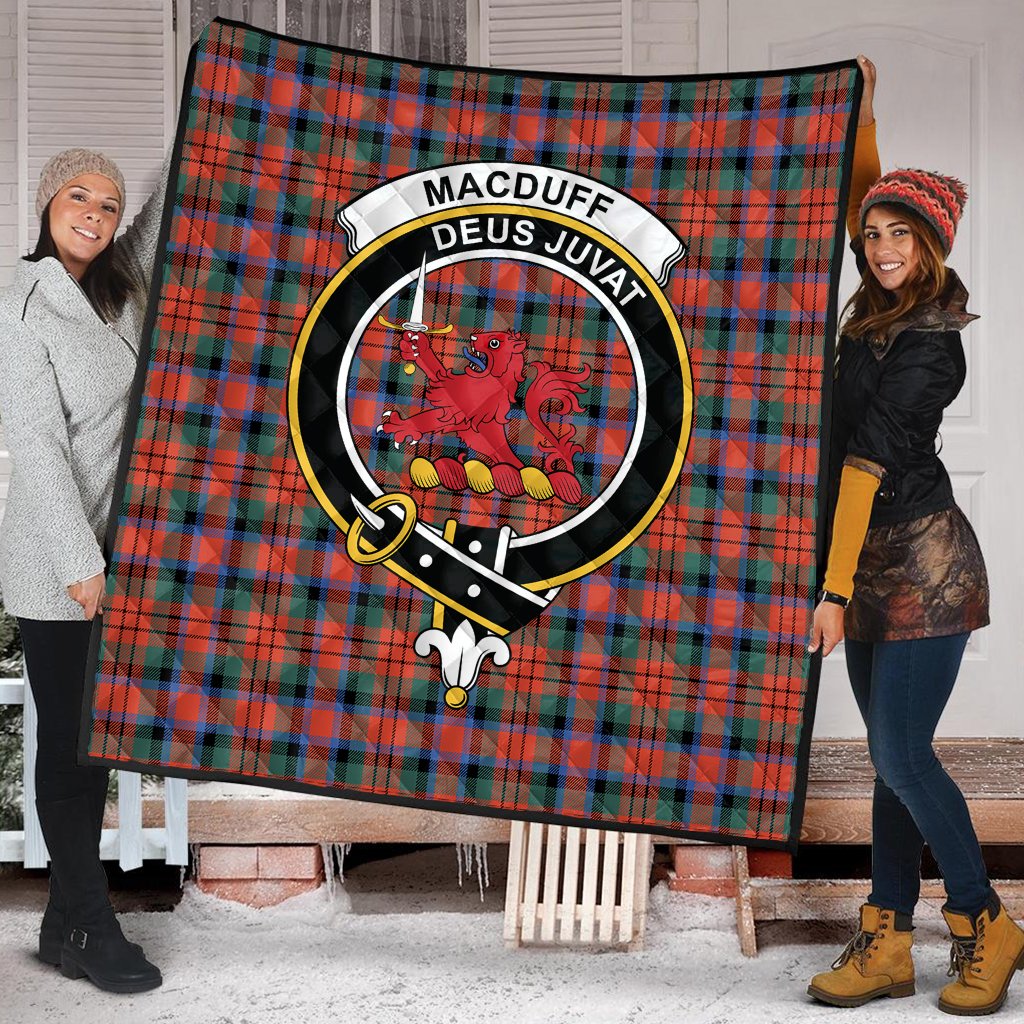 MacDuff Ancient Tartan Crest Quilt