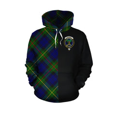 MacEwan Tartan Hoodie Half of Me - Cross Style