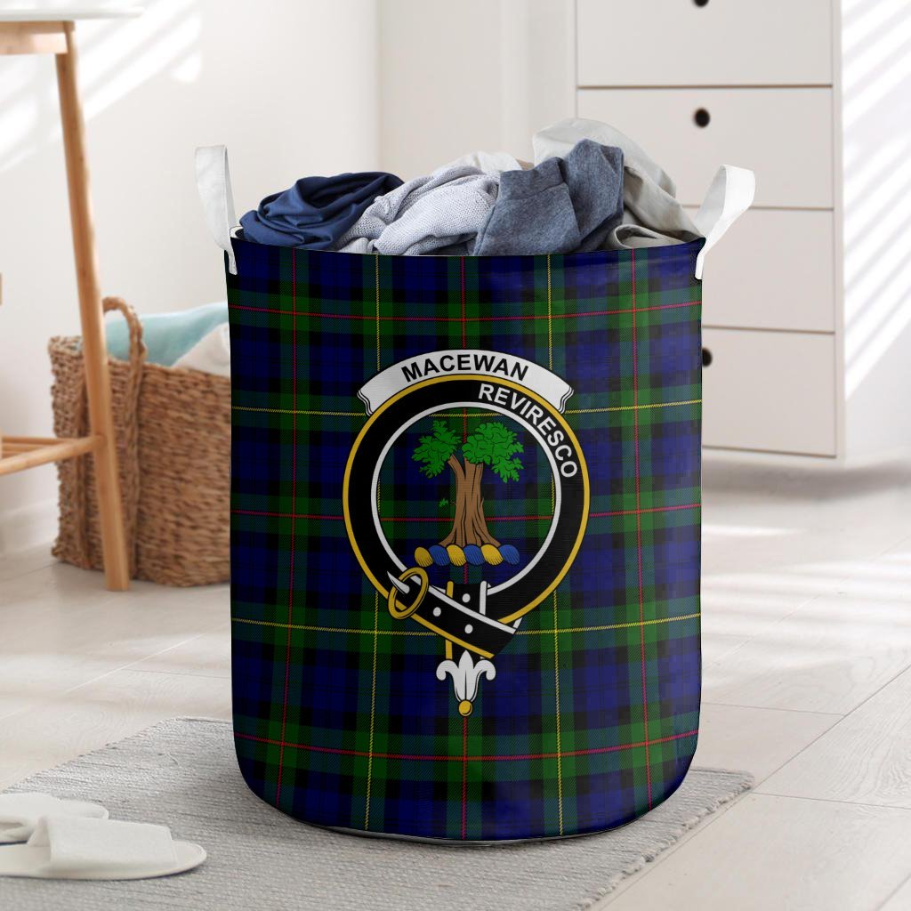 MacEwan Tartan Crest Laundry Basket