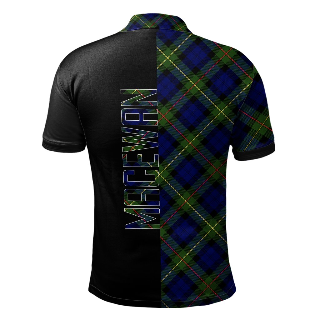 MacEwan Tartan Polo Shirt Half of Me - Cross Style