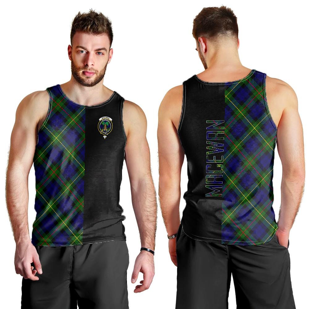 MacEwan Tartan Crest Men's Tank Top - Cross Style