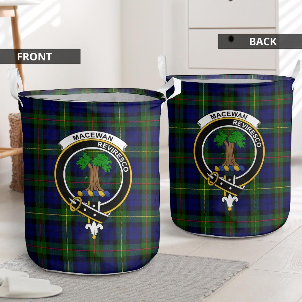 MacEwan Tartan Crest Laundry Basket