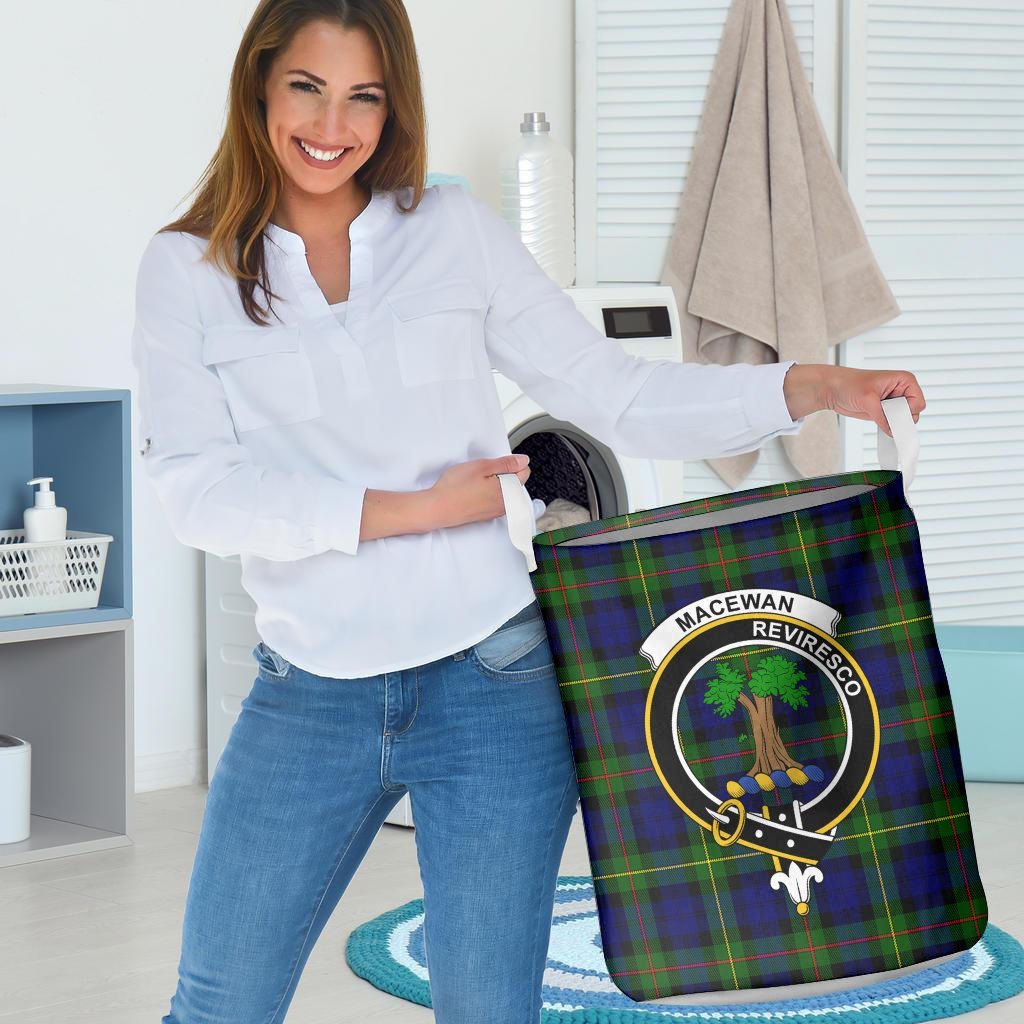 MacEwan Tartan Crest Laundry Basket