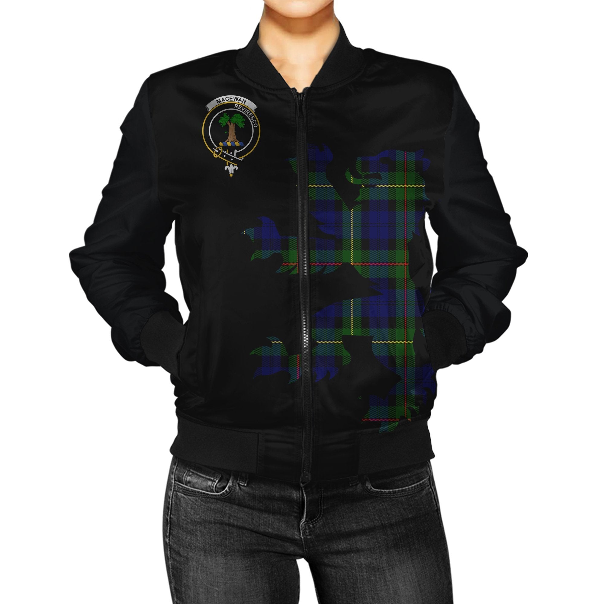 MacEwan Tartan Bomber Jacket Lion & Thistle